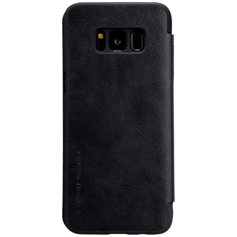 Husa Samsung Galaxy S8 Plus Nillkin Qin tip carte Negru - vivimall.ro