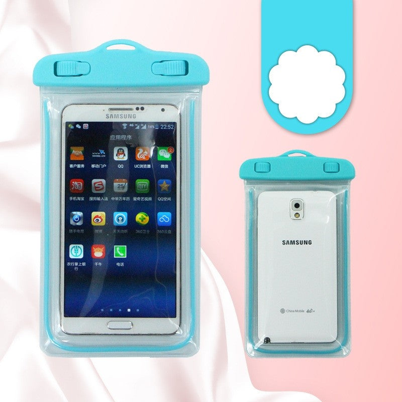 Husa subacvatica Zip Waterproof Flippy, Snowproof, Universala, Impermeabila, cu Snur, pentru telefon sau documente, Albastru deschis - vivimall.ro