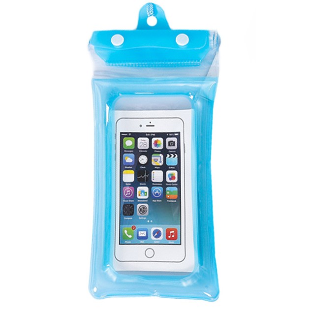 Husa subacvatica Zip Waterproof Flippy, Snowproof, Universala, Impermeabila, cu Snur, pentru telefon sau documente, Bleu - vivimall.ro