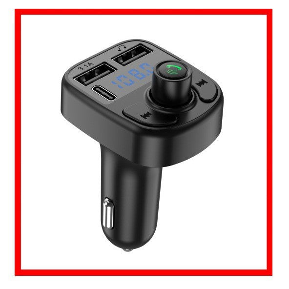 Încărcător auto Bluetooth 5.0 cu suport card TF microSD 32 GB, unghi superior