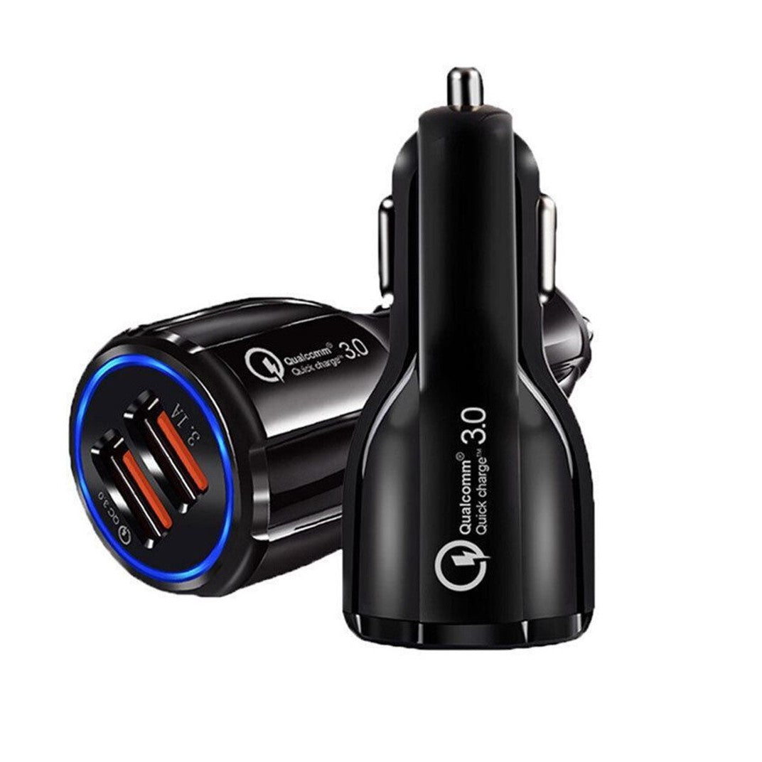 Incarcator Auto, Vivimall, Pentru Bricheta, Incarcare Rapida, Interfata USB, 12V-24V, Negru - vivimall.ro