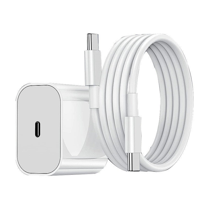Incarcator Retea Fast Charge, Vivimall, Incarcator Standard European PD30W, Compatibil cu iPhone 15/16, Cablu Fast Charge Inclus de 27W, 1m, Alb - vivimall.ro