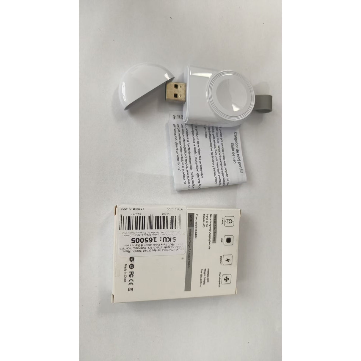 Incarcator Wireless pentru Smart Watch, Flippy, Compatibil cu Apple iWatch 1/9, Magnetic, Interfata Port USB-A, Fara Cablu direct in Statie sau Calculator, Negru - vivimall.ro