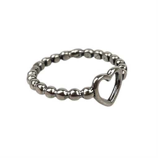 Inel Argint 925 cu Bobite si Inima M56 - vivimall.ro