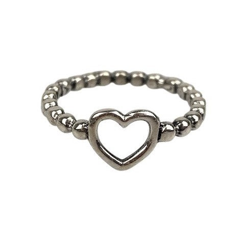 Inel Argint 925 cu Bobite si Inima M56 - vivimall.ro