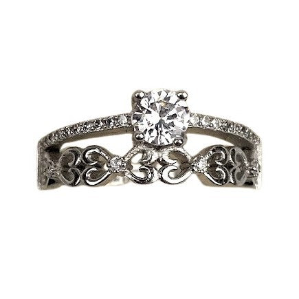 Inel Argint 925 de logodna, Model Grecesc, Marimea 51 - vivimall.ro