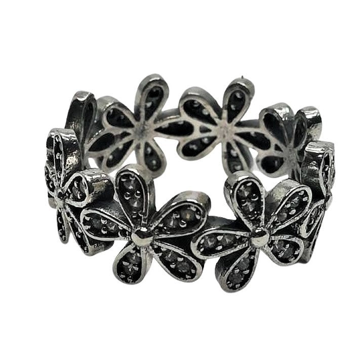 Inel Argint 925 Flori M 54 - vivimall.ro