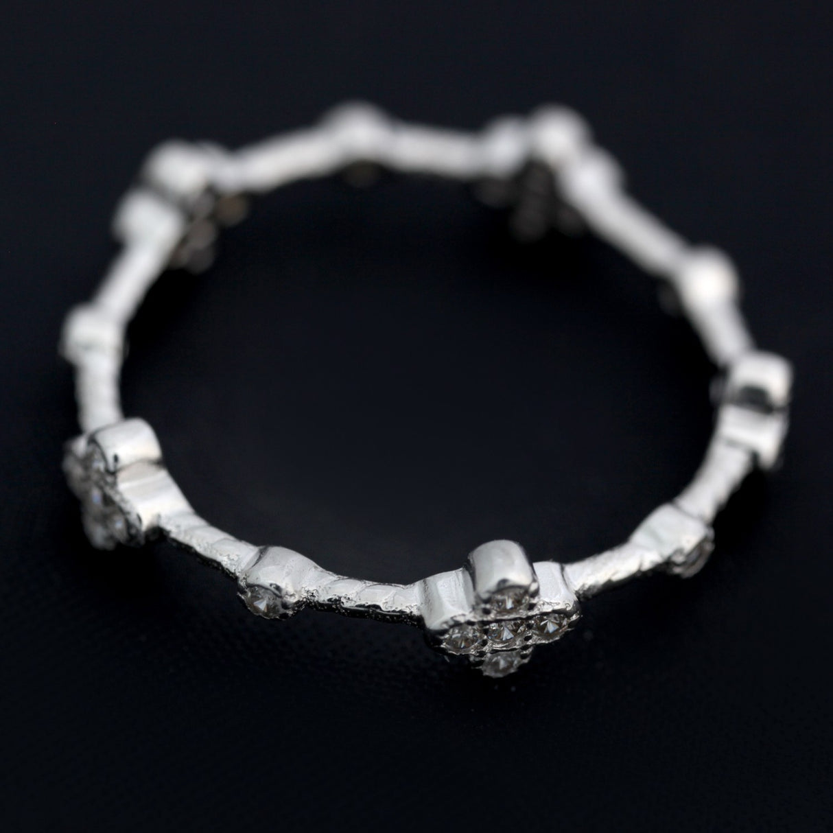 Inel circular cu pietre, Argint 925, marimea 58 - vivimall.ro