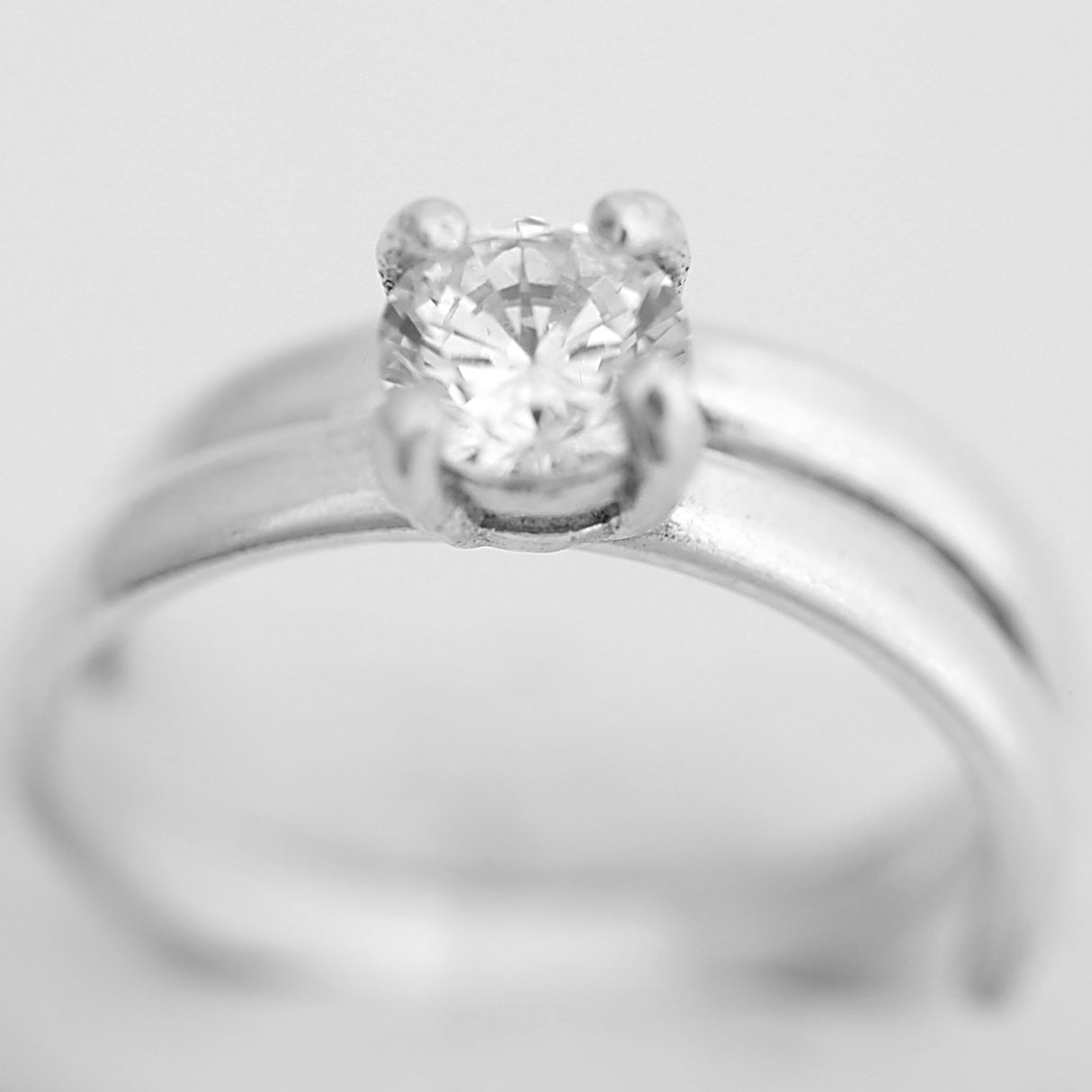 Inel De Logodna Din Argint 925, Forma Spiralata, Marimea 52