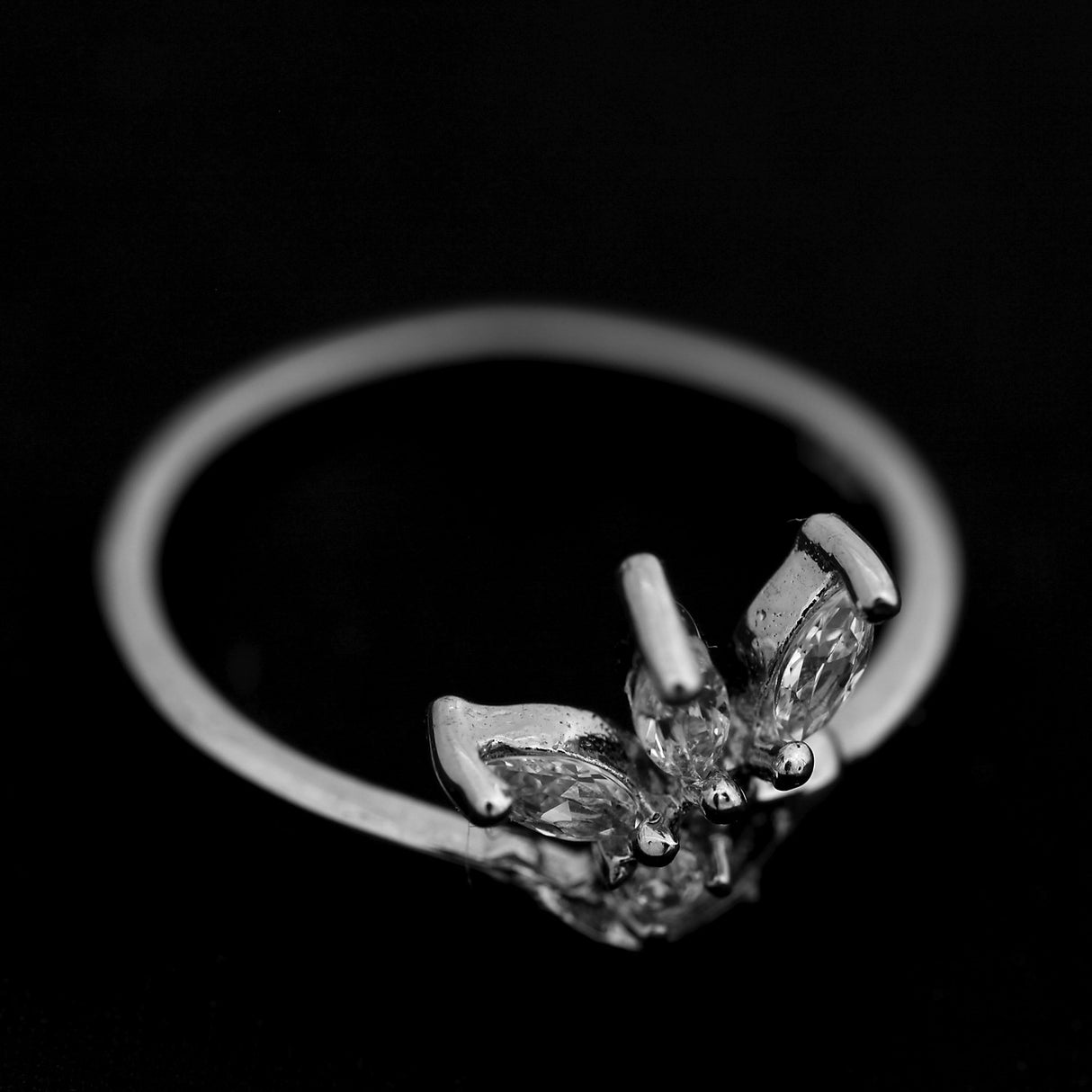 Inel din Argint 925 cu Zirconii, model Floare, marimea 55 - vivimall.ro