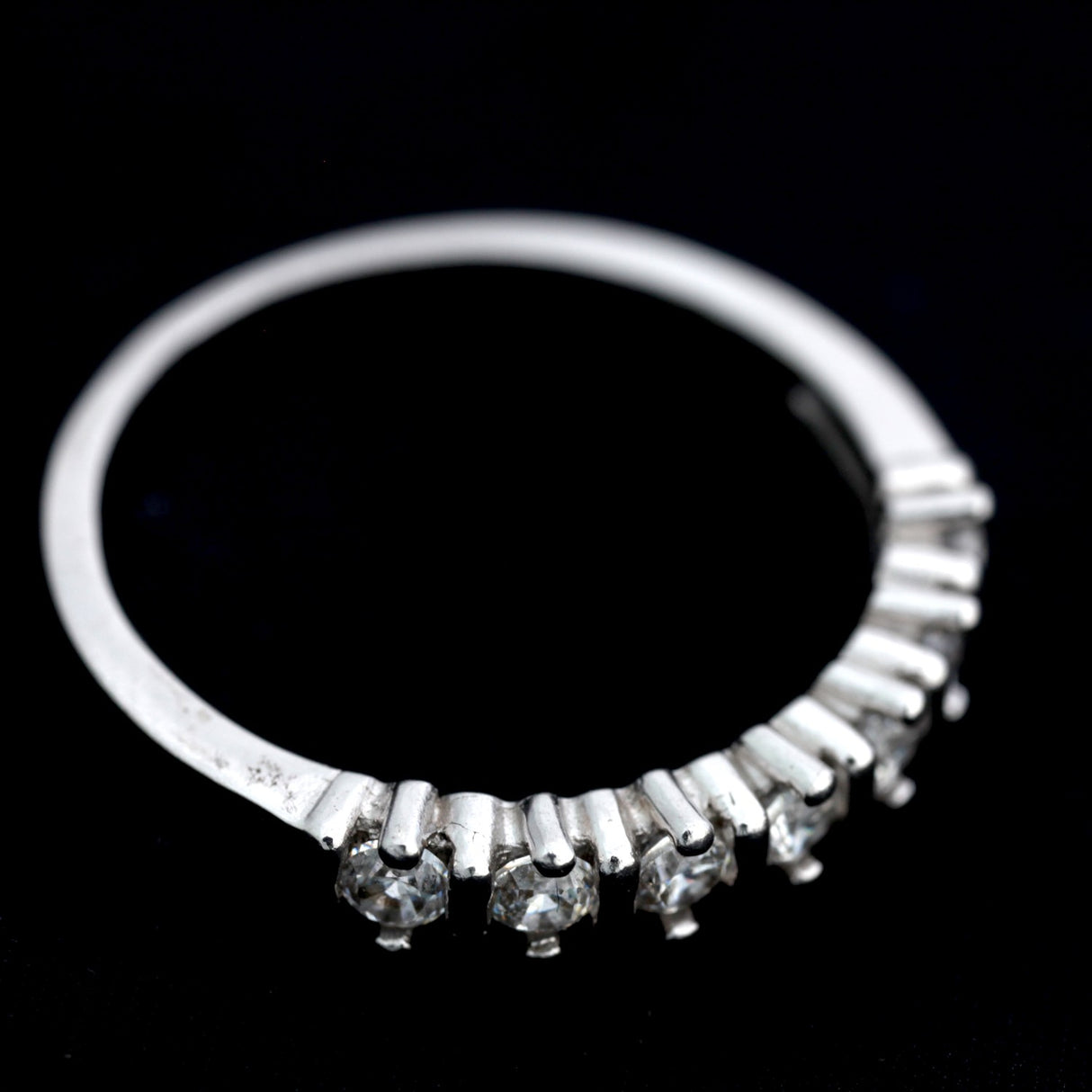 Inel tip verigheta din Argint 925 cu Zirconii, marimea 55 - vivimall.ro