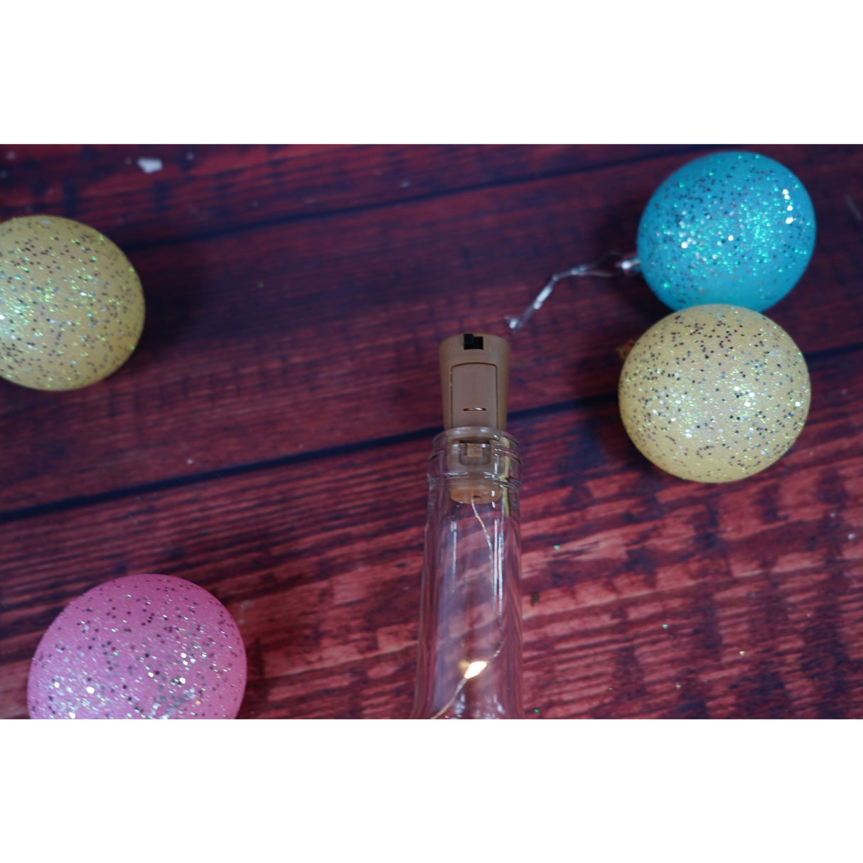 Instalatie de Craciun, Liniara, 2 m, Baterii, 20 LED-uri, Alb Cald, Fir Cupru, Interior/Exterior, Flippy - vivimall.ro