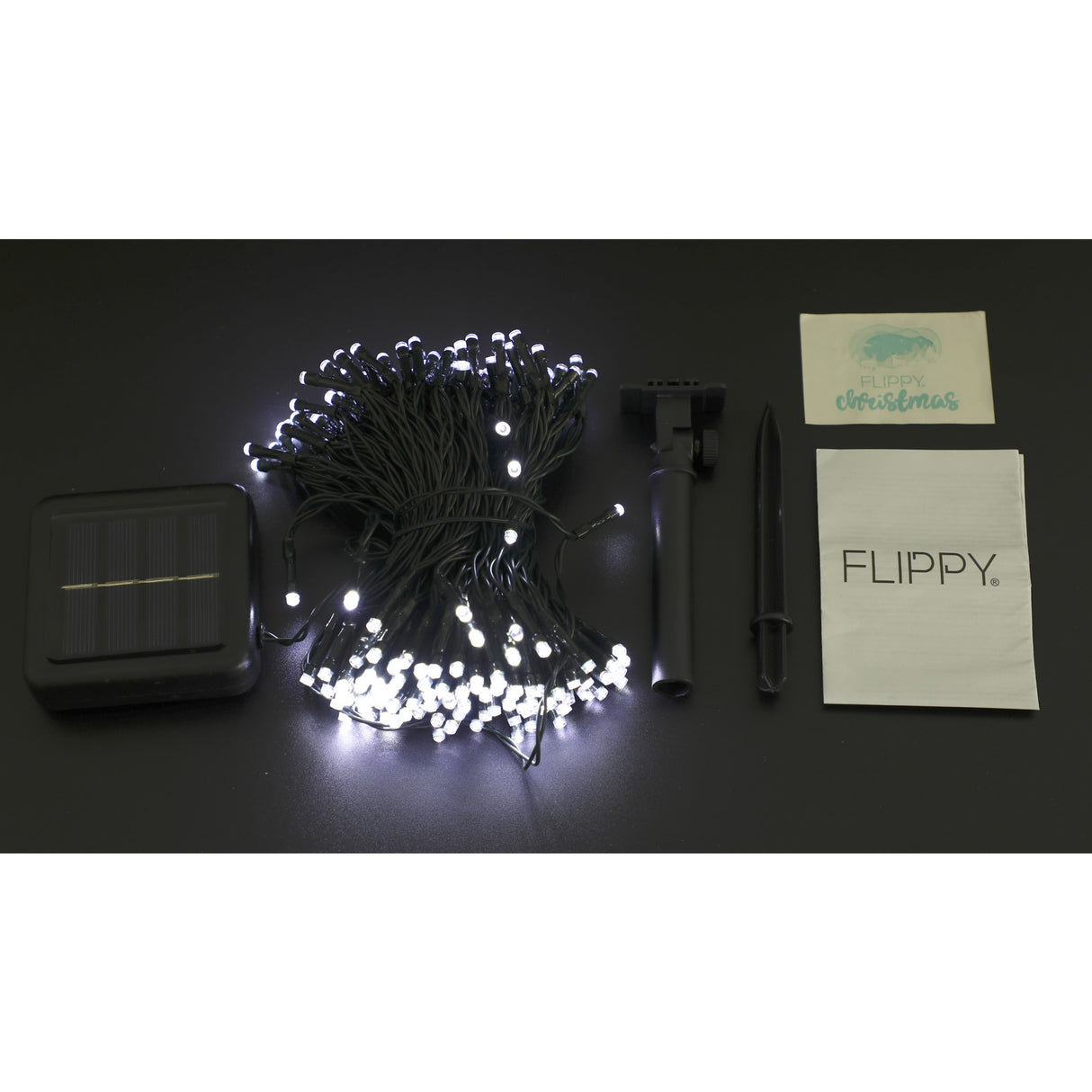 Instalatie Craciun, 20 metri, 200 de LED-uri, Alb Rece, cu energie solara, fir de cupru, liniar, interior/exterior, Vivimall - vivimall.ro