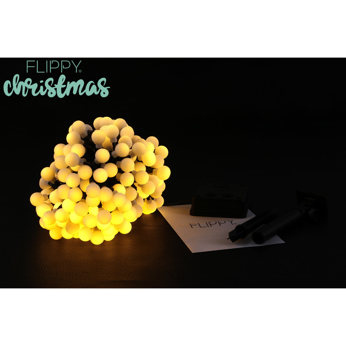 Instalatie Craciun, 22 metri, 200 de LED-uri cu ornament tip Bulb, 8 jocuri de lumini alb cald, cu energie solara, liniar, interior/exterior, Vivimall - vivimall.ro