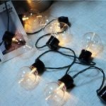 Instalatie Craciun, 5 M, 10 de LED-uri, alb-cald, model cu bulb, liniara, solara, interior/exterior, Vivimall - vivimall.ro