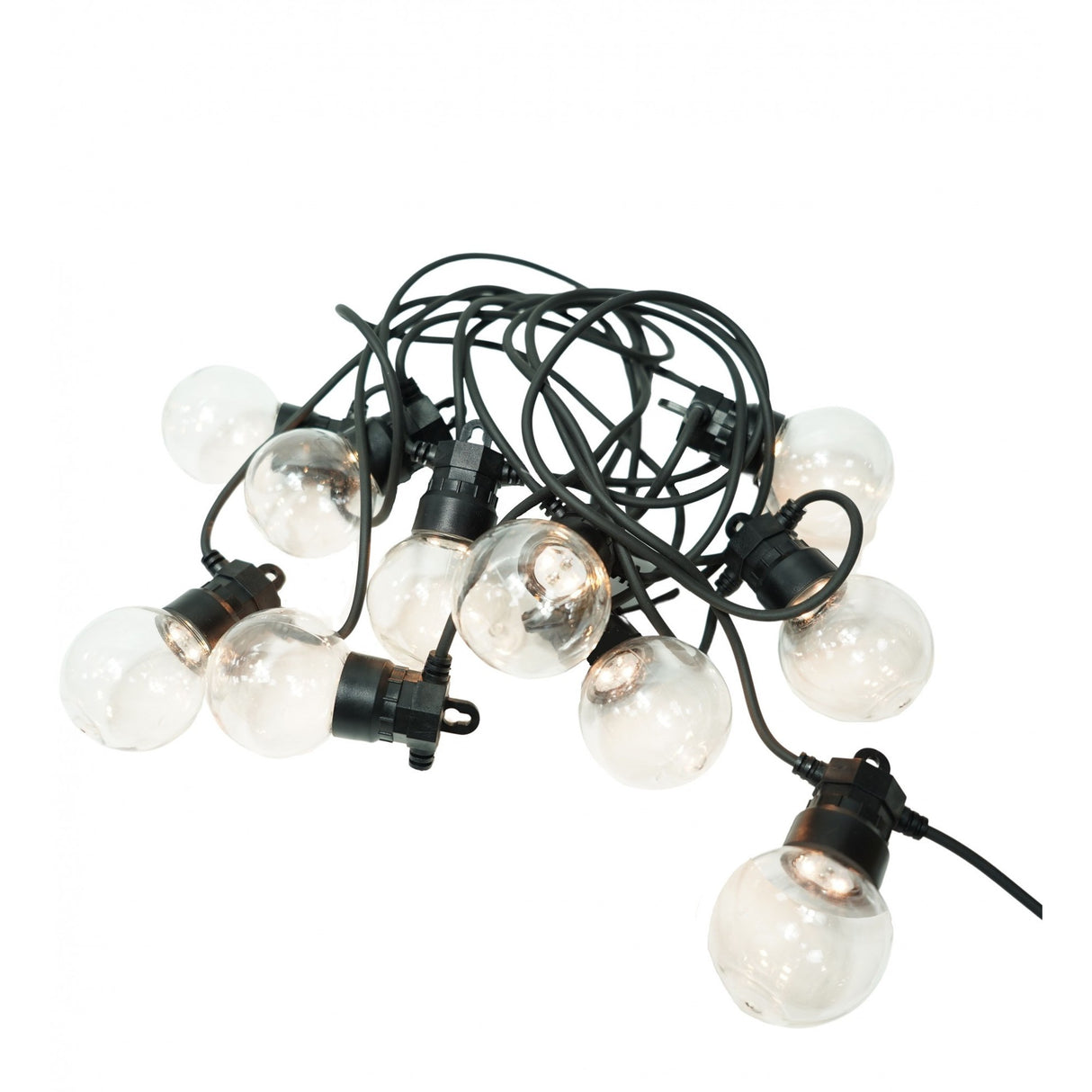 Instalatie Craciun, 5 M, 10 de LED-uri, alb-cald, model cu bulb, liniara, solara, interior/exterior, Vivimall - vivimall.ro