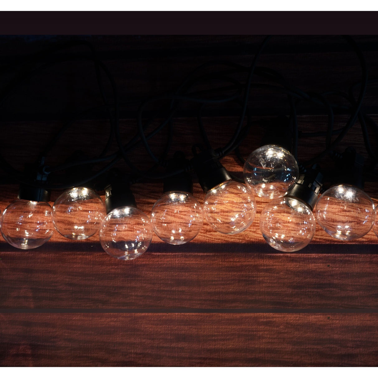 Instalatie Craciun, 5 M, 10 de LED-uri, alb-rece, model cu bulb, liniara, solara, interior/exterior, Vivimall - vivimall.ro