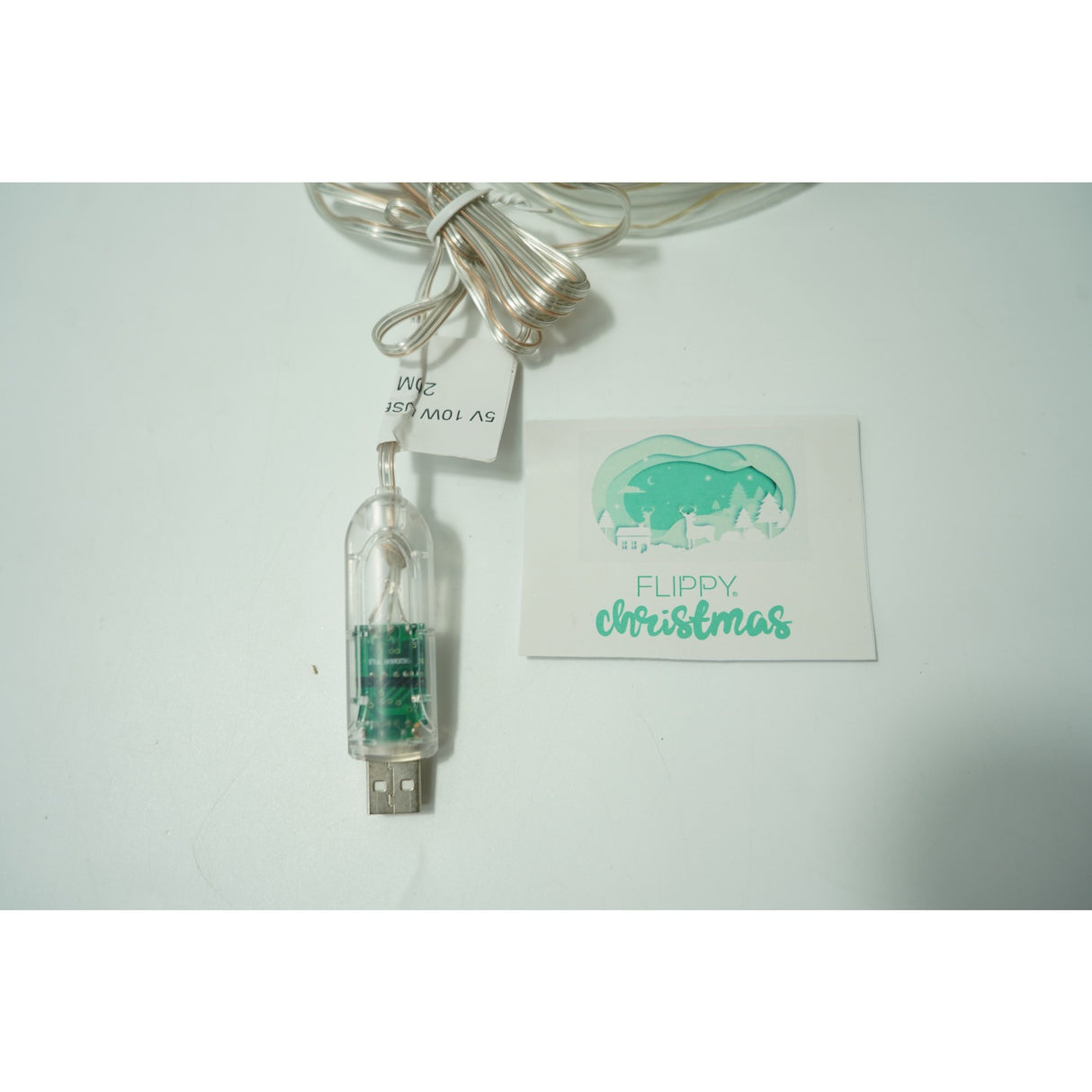 Instalatie de Craciun,20 metri,200 LED-uri,telecomanda 32 de functii,multicolor RGB,USB,tub luminos,interior/exterior,Vivimall - vivimall.ro