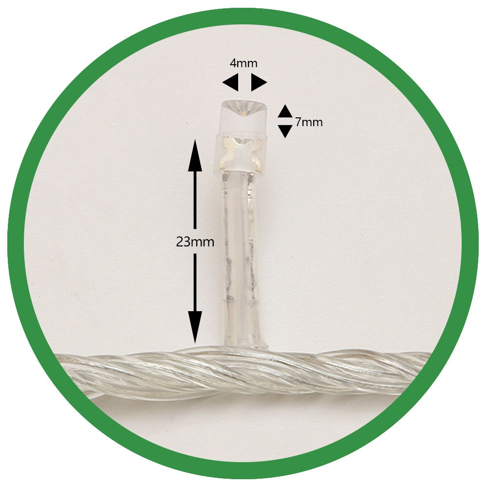 Instalatie de Craciun, Flippy®, Tip Liniara, 23 m, 320 LED-uri, Interconectabila, Alb Cald - vivimall.ro