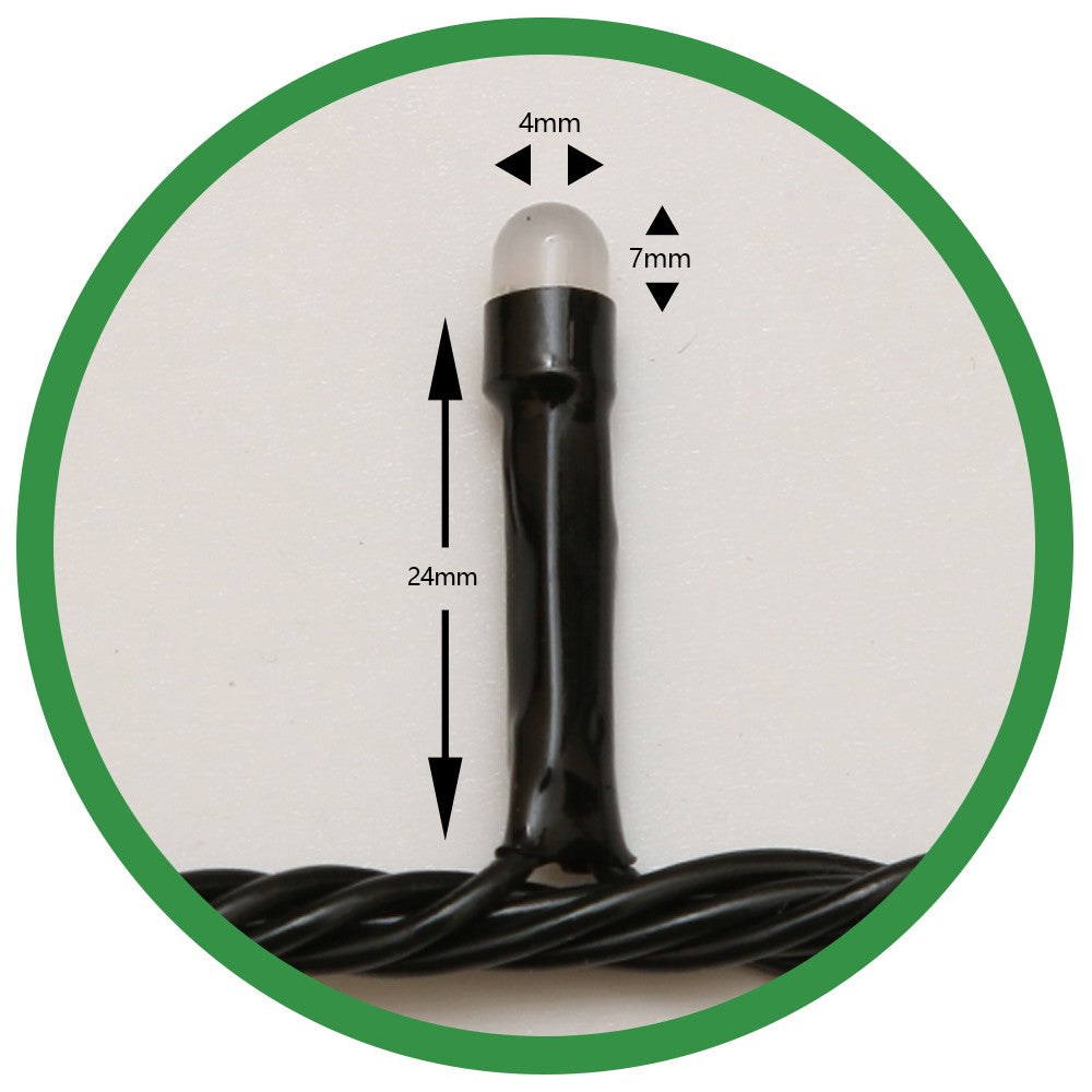 Instalatie de Craciun, Flippy®, Tip Liniara, Fir Negru, 17 m, 200 LED-uri, Interconectabila, Albastru - vivimall.ro