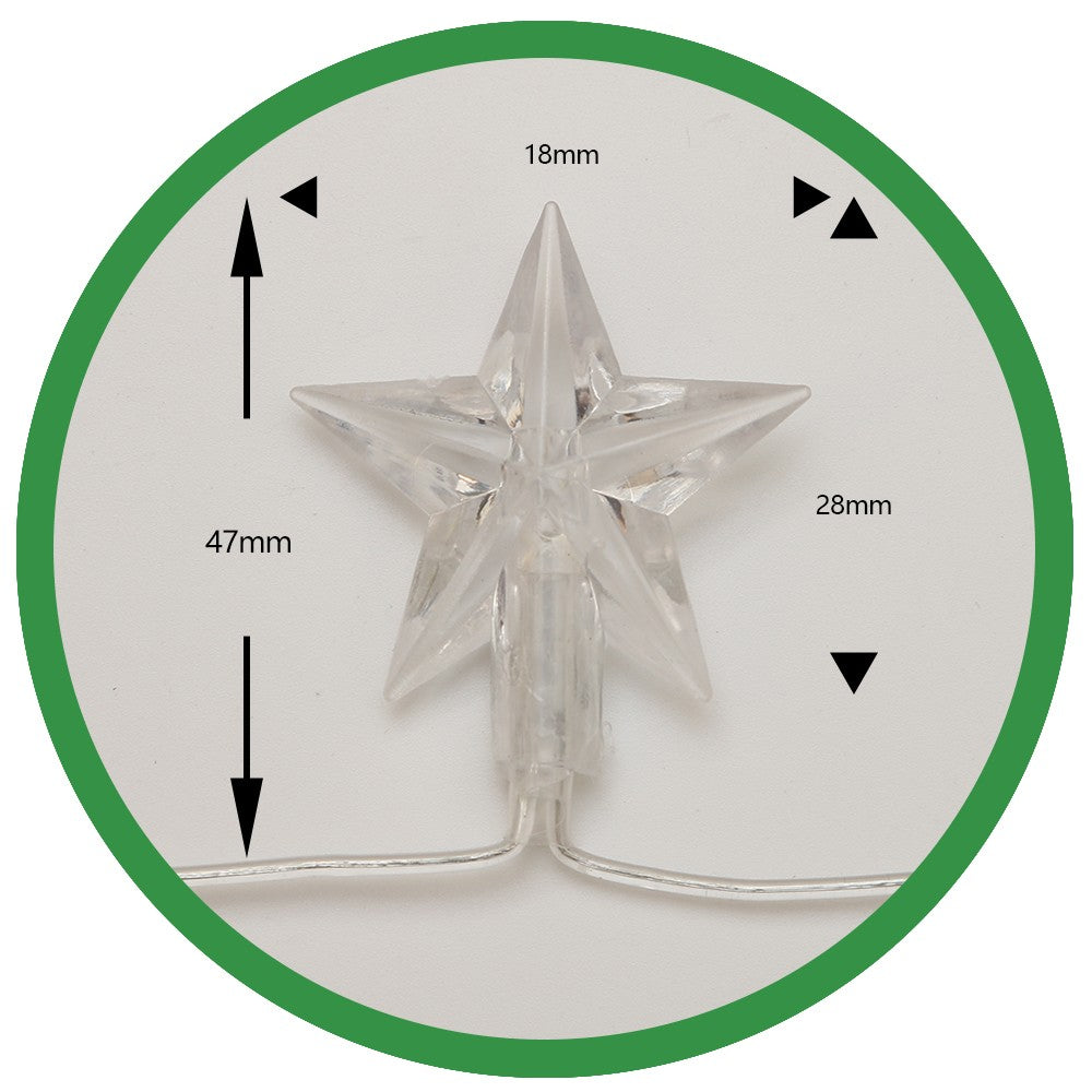 Instalatie de Craciun, Flippy®, Tip Plasa cu Stelute, 6 x 0.5 m, 160 LED-uri, Interconectabila, Alb Rece - vivimall.ro