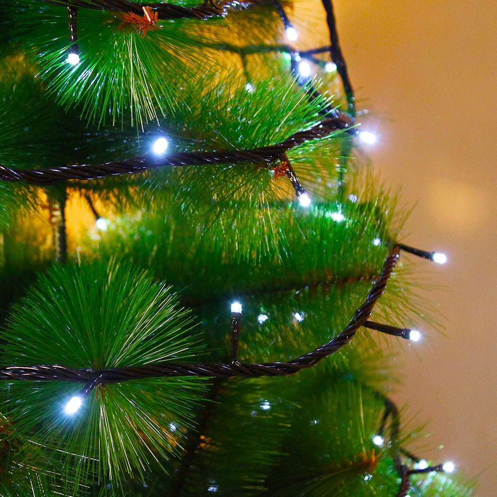 Instalatie de Craciun, Premium Flippy®, Tip Liniara, 21 m, 300 LED-uri, Interconectabila, Alb Rece - vivimall.ro