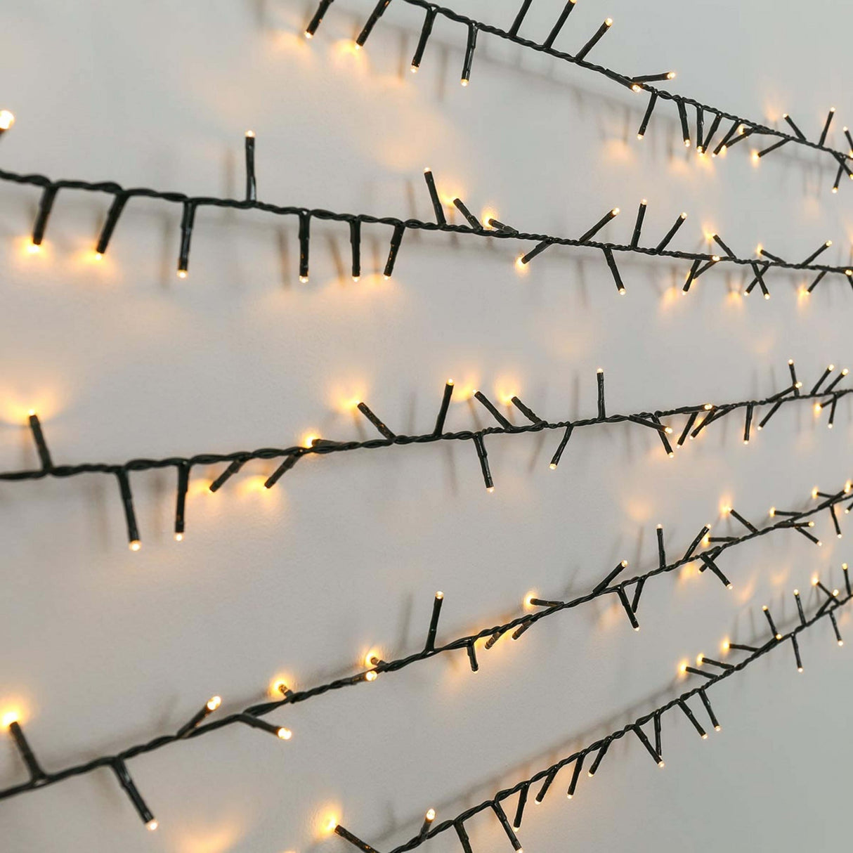 Instalatie de Craciun, Premium Flippy®, Tip Liniara / Sirag, 50 m, 500 LED-uri Mari, Alb Cald - vivimall.ro