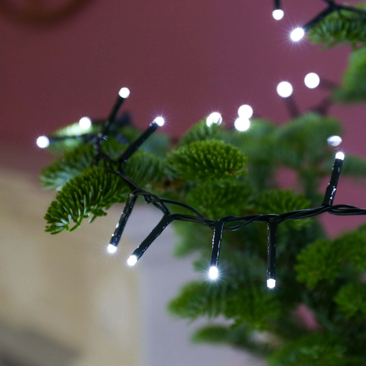 Instalatie de Craciun, Premium Flippy®, Tip Liniara / Sirag, 50 m, 500 LED-uri Mari, Alb Rece - vivimall.ro