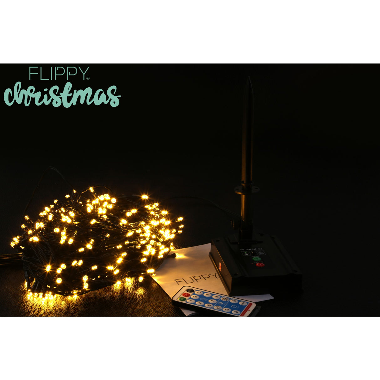 Instalatie luminoasa de Craciun cu LED, 300 LED-uri, 32 metri lungime, 8 programe, interior/exterior, incarcare solara, alb cald, Vivimall - vivimall.ro