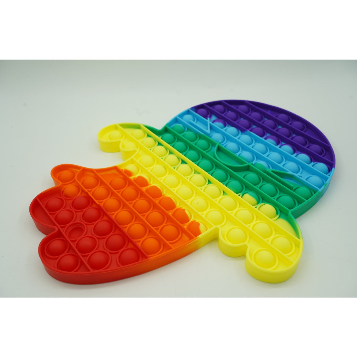 Jucarie antistres din silicon Vivimall, Pop it Now and Flip It , 30x24 cm, Fantoma ,Multicolor - vivimall.ro