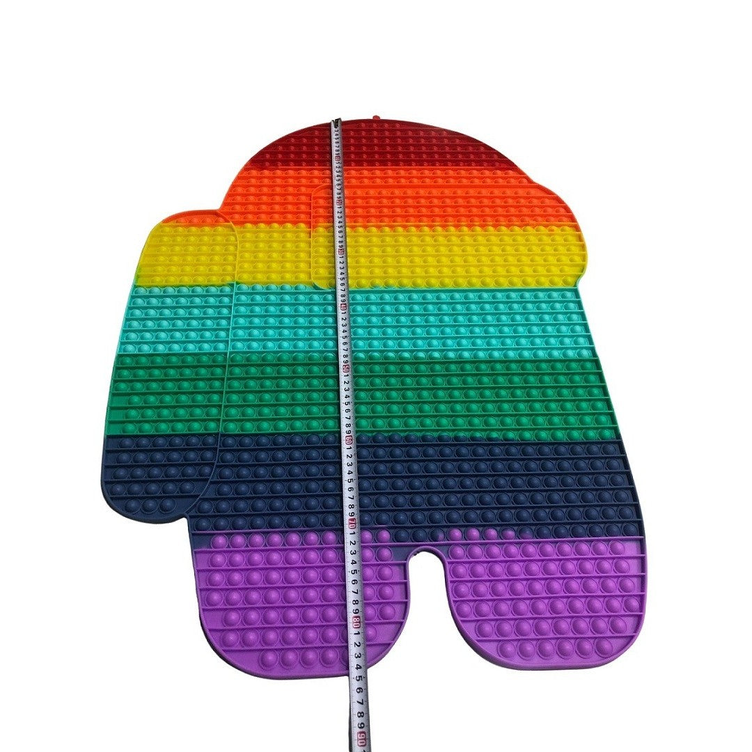 Jucarie antistres din silicon, Vivimall®, Pop It Now and Flip It, Among Us, 85 cm - vivimall.ro
