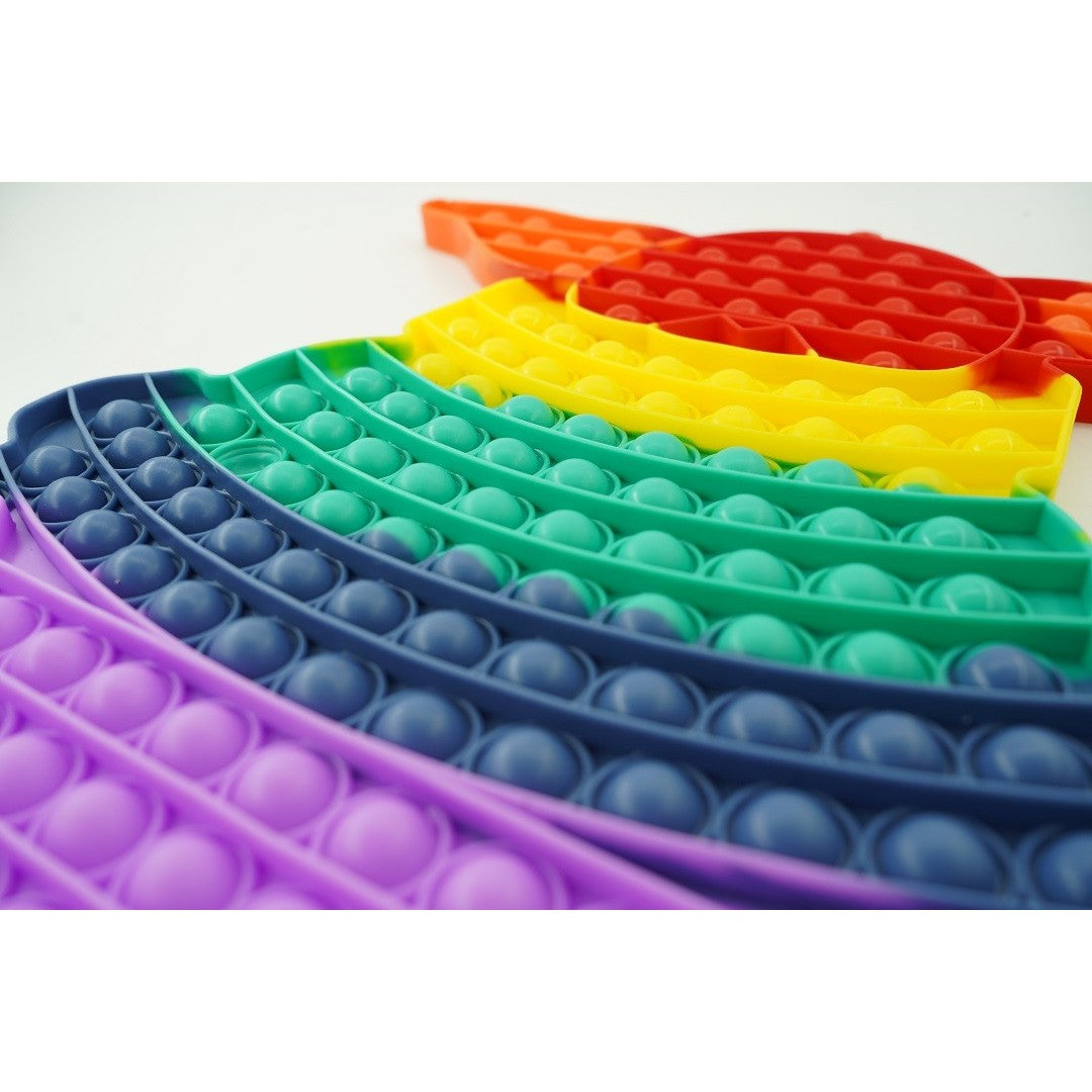 Jucarie antistres din silicon Vivimall®, Pop it Now and Flip It, Baby Yoda, urias, Multicolor - vivimall.ro