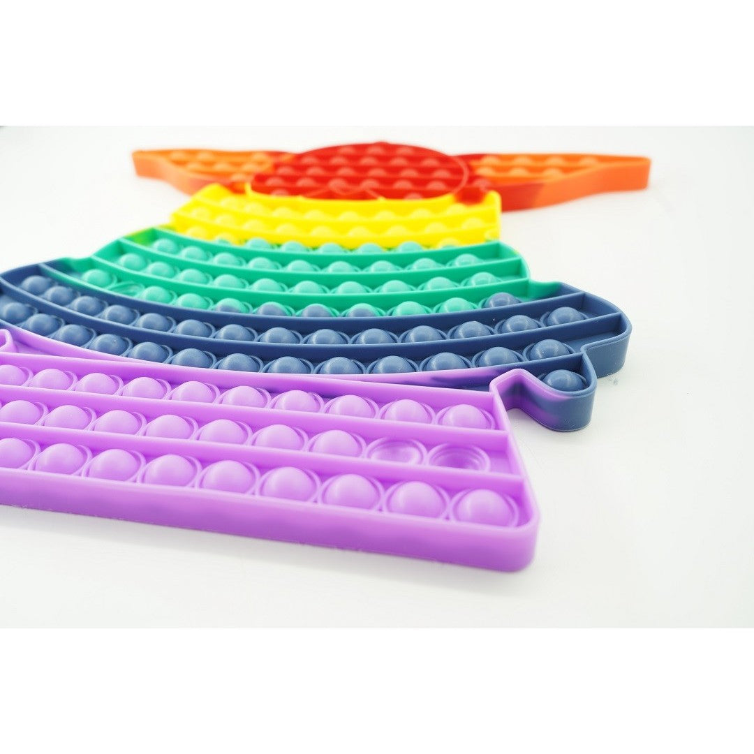 Jucarie antistres din silicon Vivimall®, Pop it Now and Flip It, Baby Yoda, urias, Multicolor - vivimall.ro