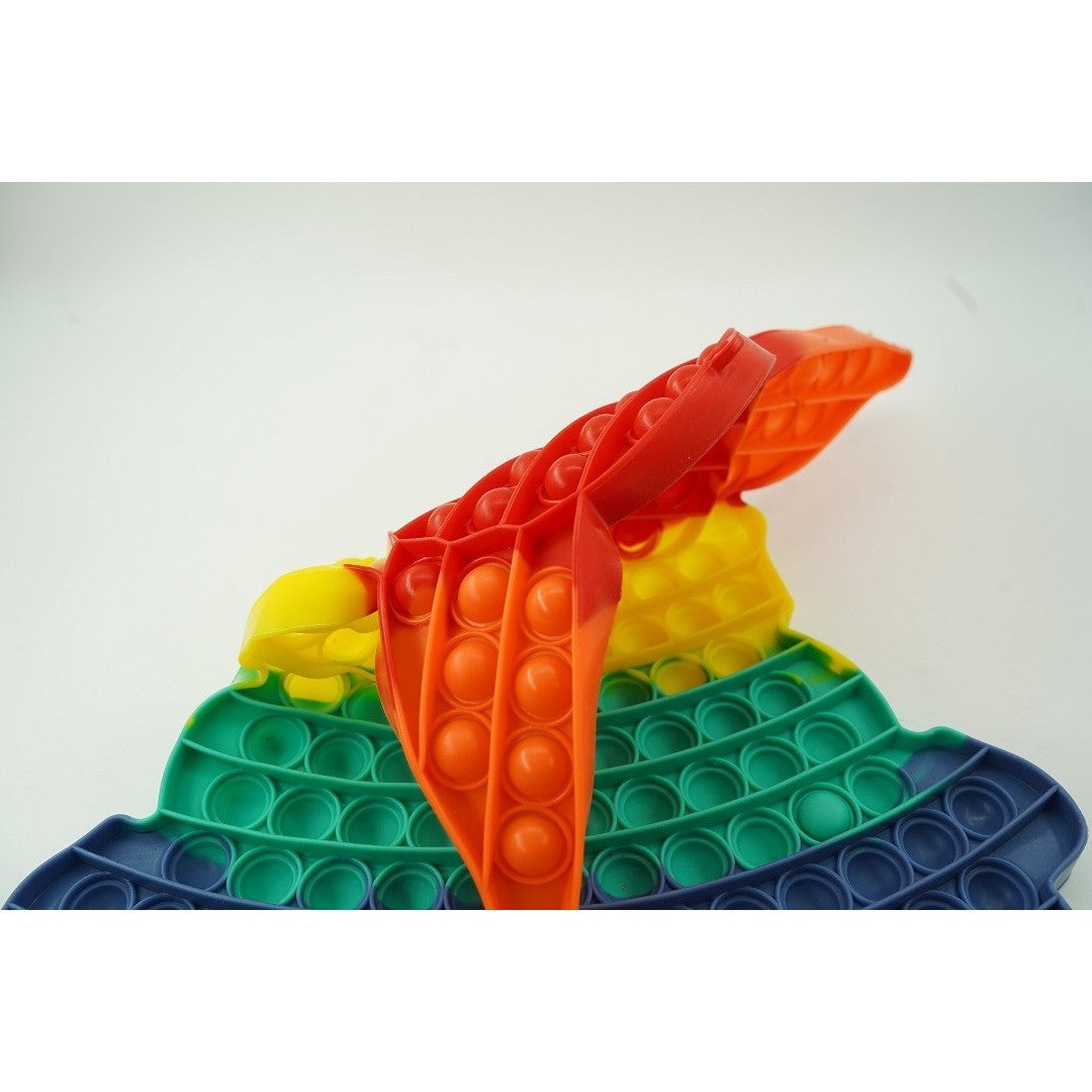 Jucarie antistres din silicon Vivimall®, Pop it Now and Flip It, Baby Yoda, urias, Multicolor - vivimall.ro