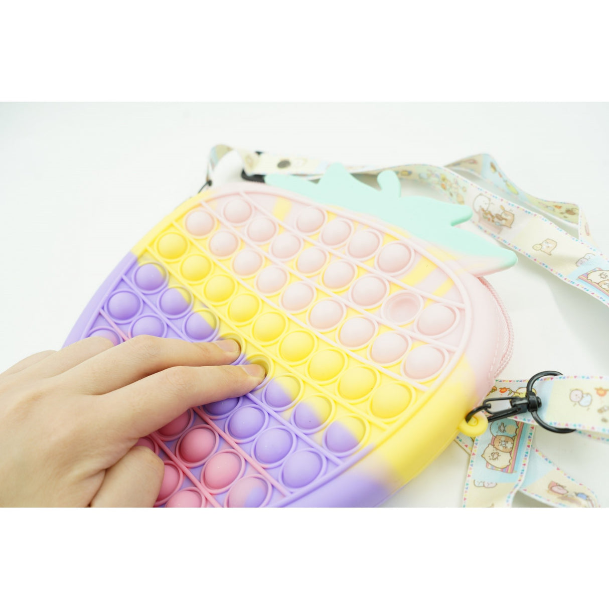 Jucarie Antistres Din Silicon Pop It Now And Flip It, Capsuna