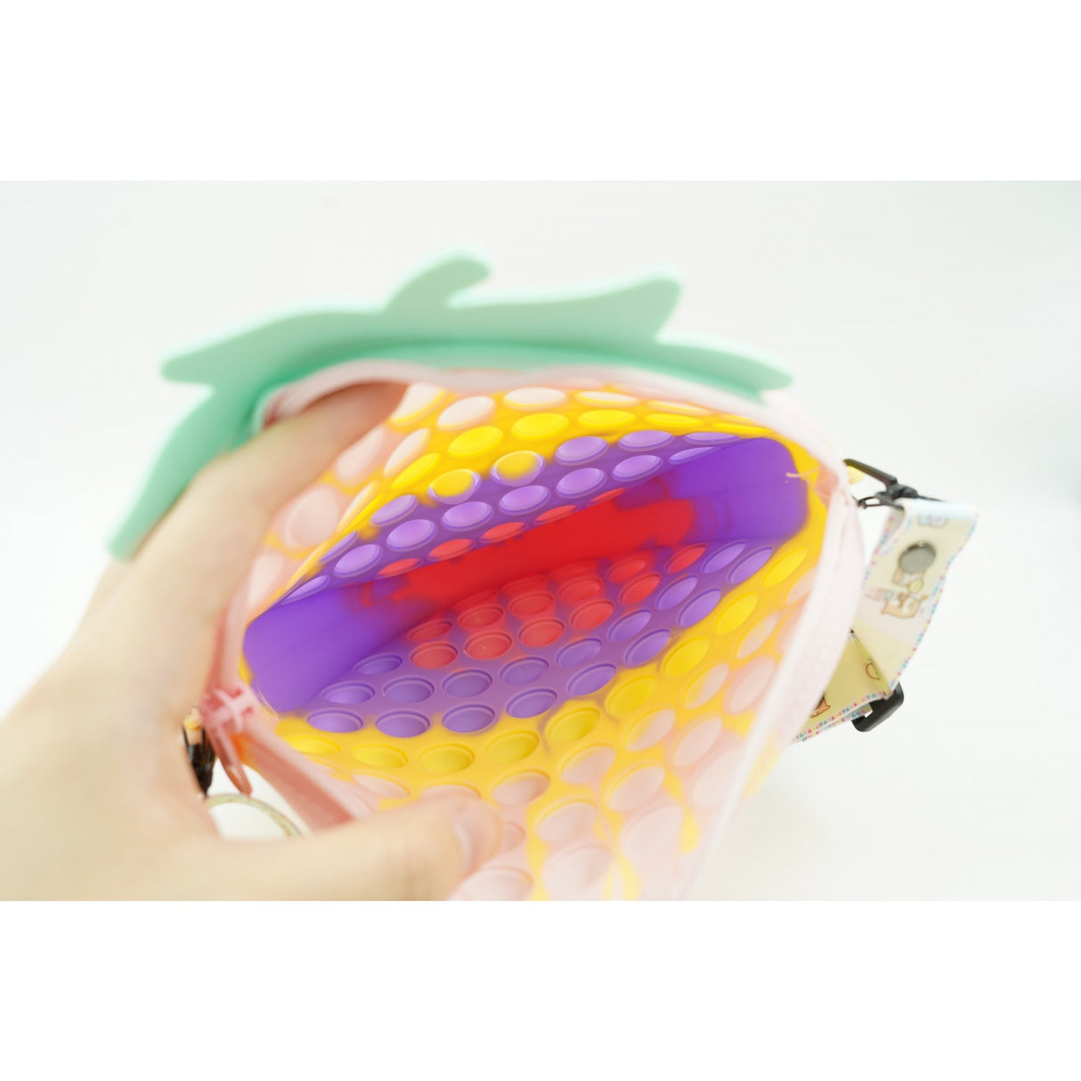 Jucarie Antistres Din Silicon Pop It Now And Flip It, Capsuna