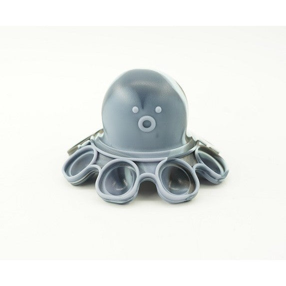 Jucarie antistres din silicon, Vivimall®, Pop It Now and Flip It, Caracatita reversibila, Negru - vivimall.ro