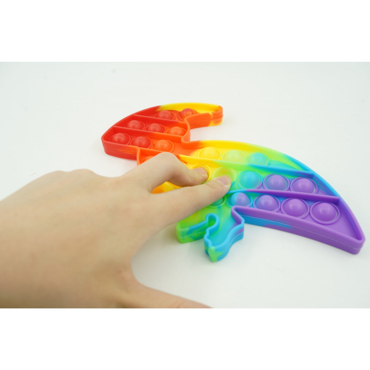 Jucarie antistres din silicon, Flippy, Pop It Now and Flip It, Dinozaur mic, Multicolor V2 - vivimall.ro