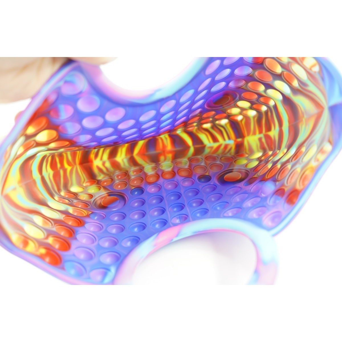 Jucarie Antistres din silicon Flippy, Pop It Now And Flip It, Geanta mare, 28 cm, Multicolor, V5 - vivimall.ro