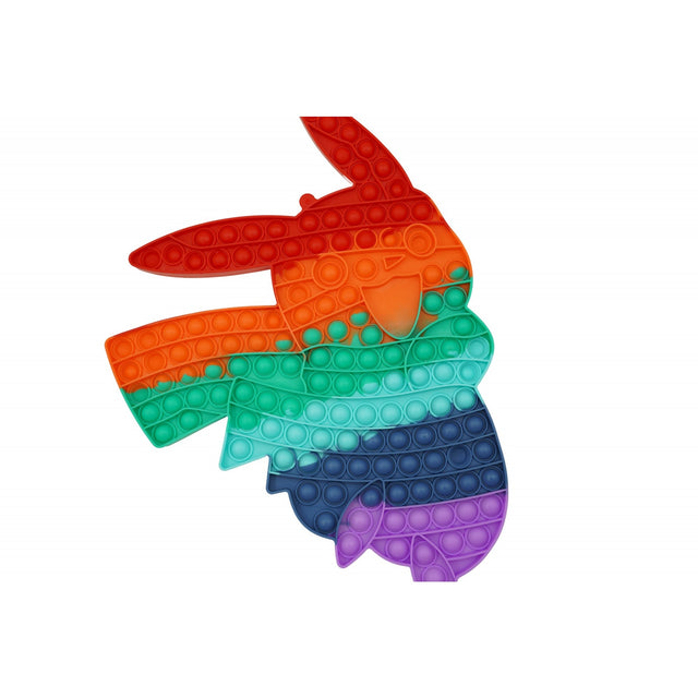 Jucarie antistres din silicon Flippy, Pop it Now and Flip It ,Pikachu ,Multicolor - vivimall.ro