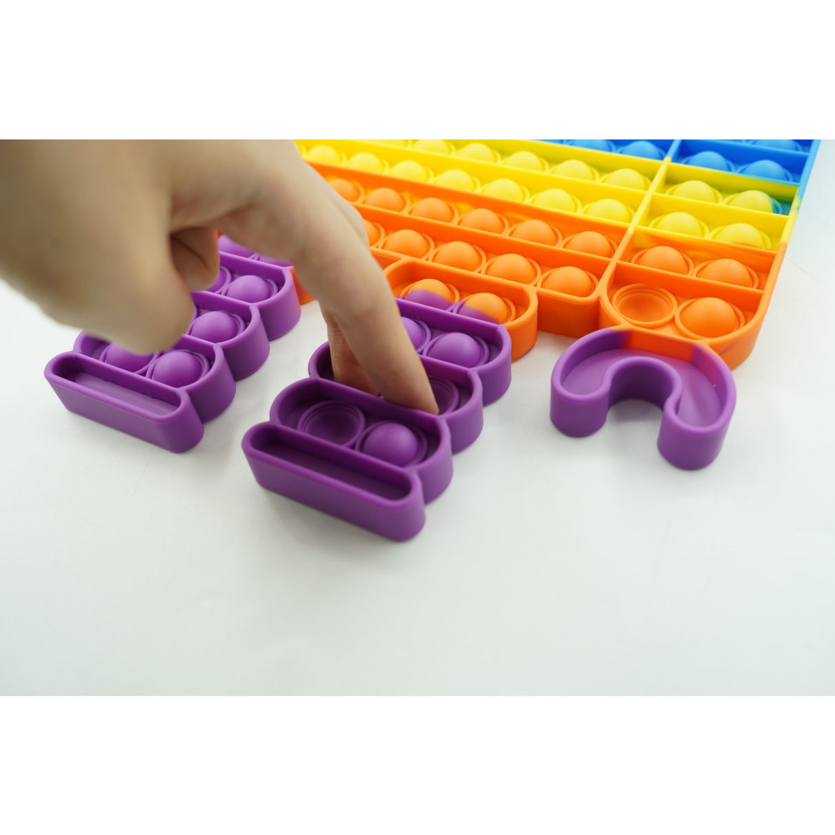 Jucarie antistres din silicon Flippy, Pop it Now and Flip It ,Robot ,Multicolor ,Model 3 - vivimall.ro