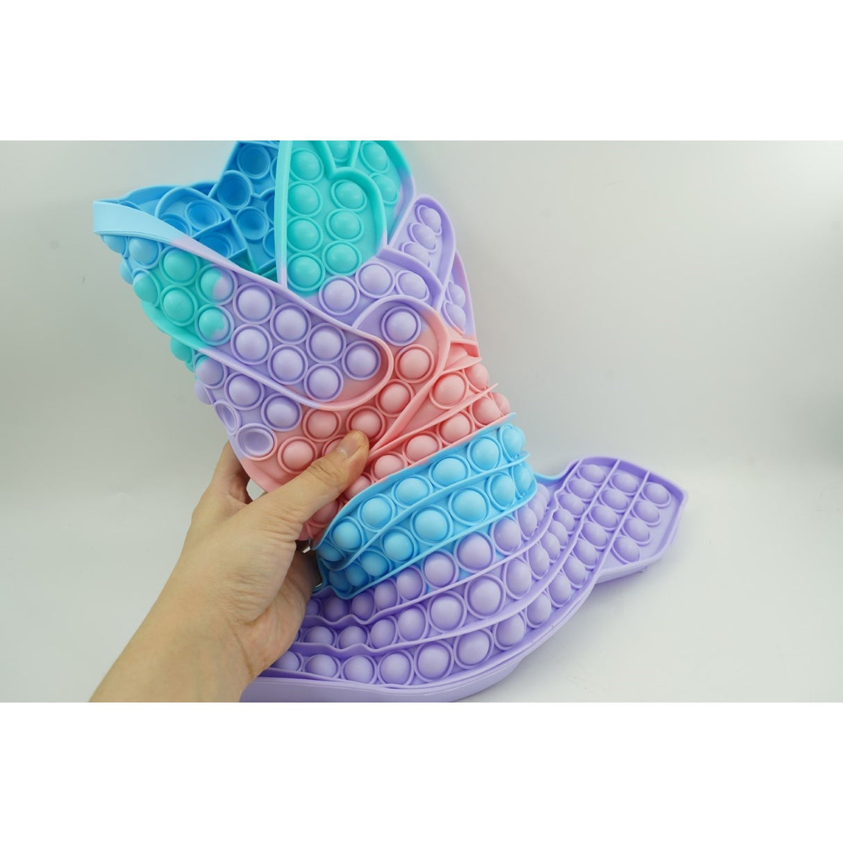 Jucarie antistres din silicon Flippy, Pop it Now and Flip It ,Unicorn cu aripi ,Curcubeu - vivimall.ro