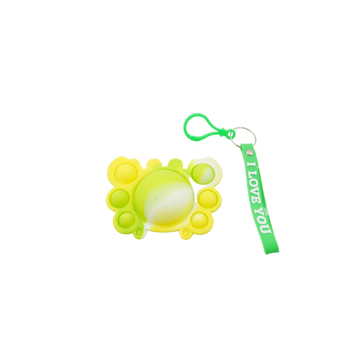 Jucarie antistres din silicon, Flippy®, Pop It Now tip breloc, Crab, Multicolor, V3 - vivimall.ro