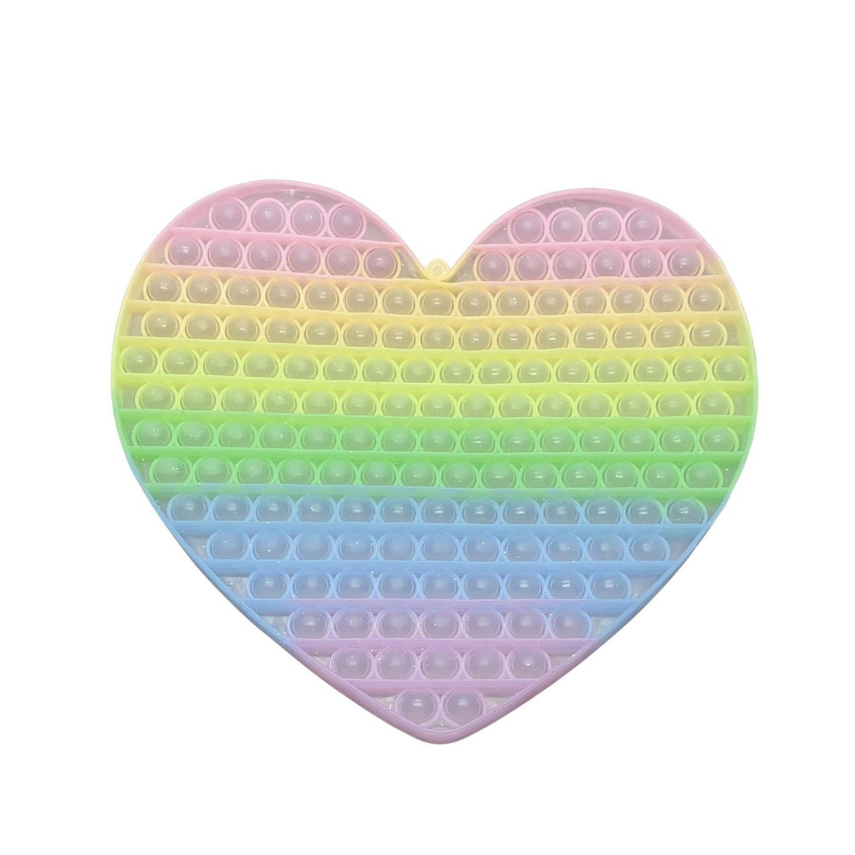 Jucarie Antistres Din Silicon, Pop It And Flip It, Inima ,urias Fosforescent ,Multicolor, Model 4 - vivimall.ro