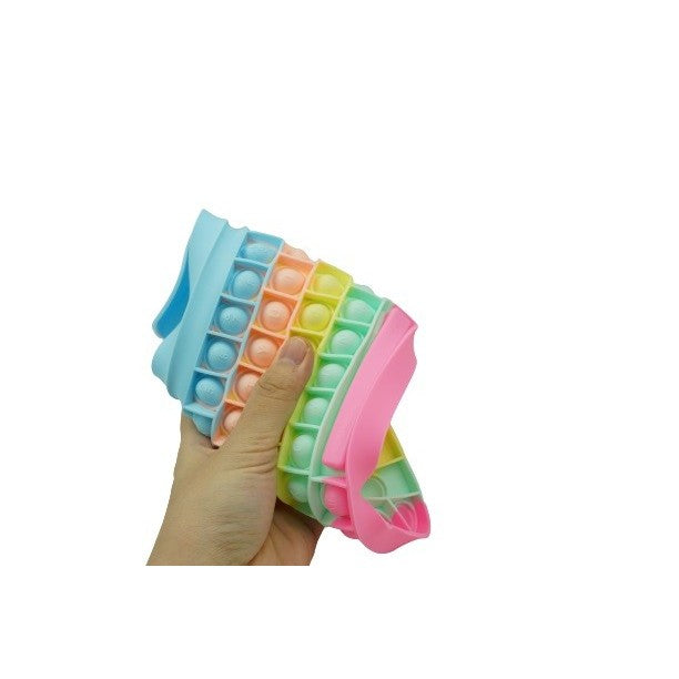 Jucarie Antistres Din Silicon, Pop It And Flip It, Tastatura, Macarons - vivimall.ro