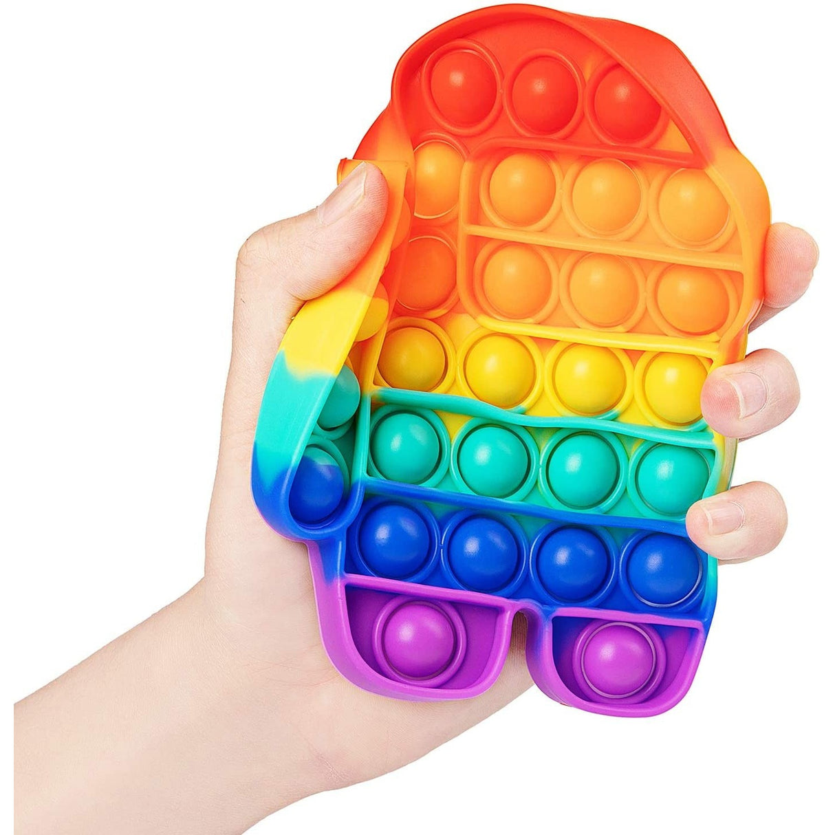 Jucarie antistres din silicon, Pop it Now and Flip It, Among Us, Multicolor - vivimall.ro