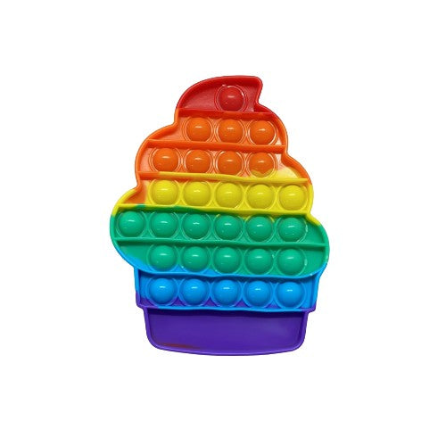 Jucarie antistres din silicon, Pop it Now and Flip It, Briosa, Curcubeu - vivimall.ro