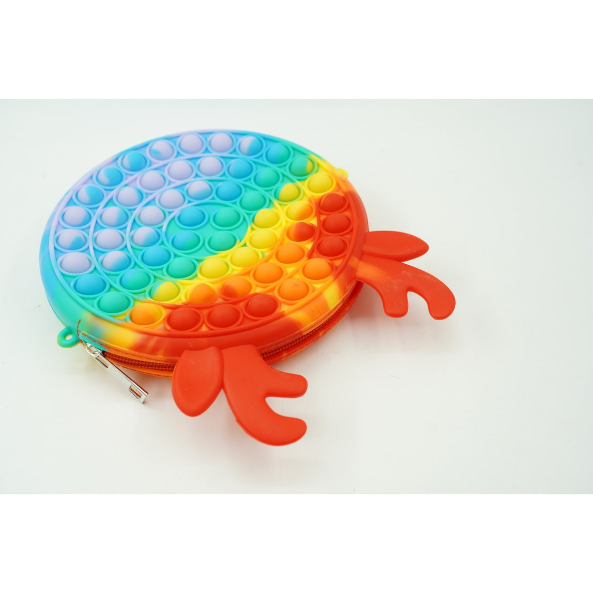 Jucarie antistres din silicon, Pop it Now and Flip It, Flippy, Geanta, Model 2, Multicolor - vivimall.ro