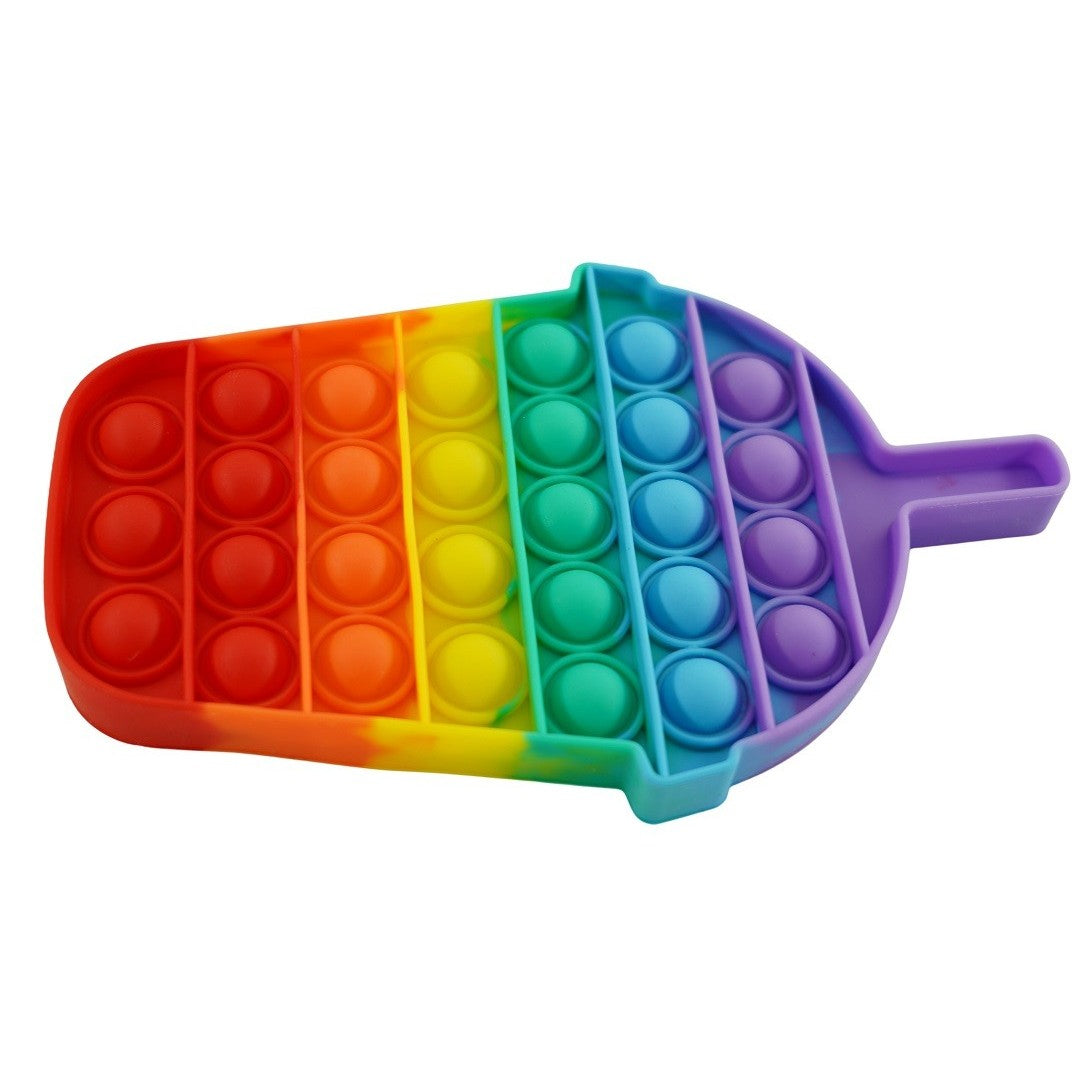 Jucarie antistres din silicon, Pop it Now and Flip It, Milkshake, Multicolor - vivimall.ro