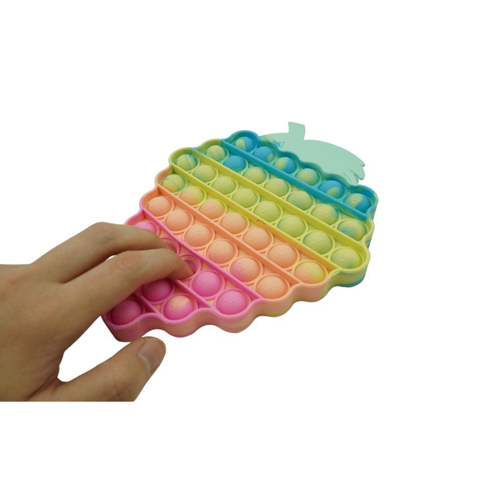 Jucarie antistres din silicon, Pop it Now and Flip It, Strugure, Multicolor - vivimall.ro